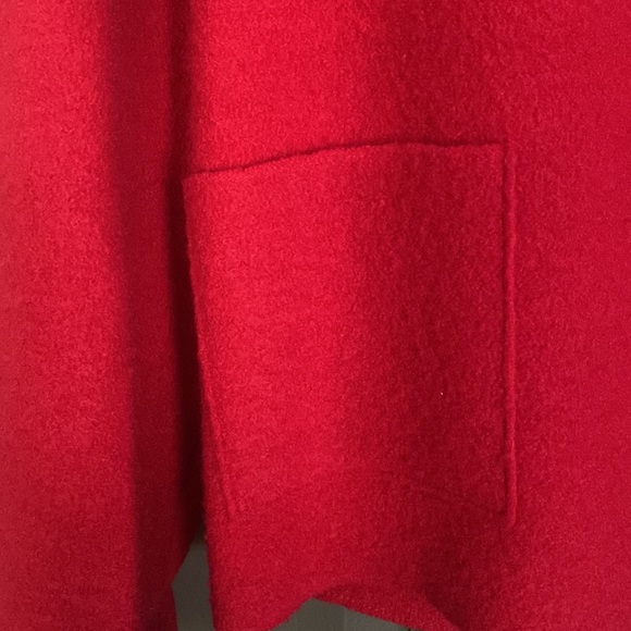 Valentine Red Lands End Wool Jacket - Picture 4 of 6